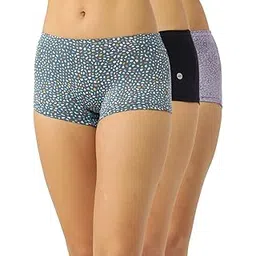 leading lady Women's Cotton Blend Boyshorts Regular Floral Briefs-picture-14