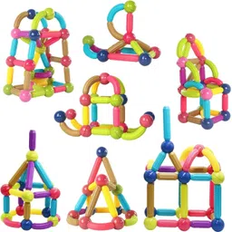 learn with fun Magnetic Sticks Building Blocks for Kids 36 Pcs-picture-4