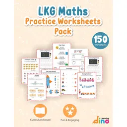 learningdino LKG Math Practice Worksheets Pack image 1