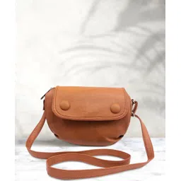 Brown Women Sling Bag - Small Leather Land Awesome-picture-13