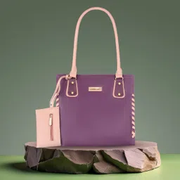 leather land Women Purple, Gold, Pink Shoulder Bag-picture-11