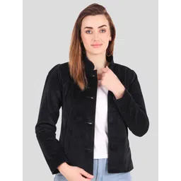 Leather Retail Lapel Collar Longline Tailored Jacket-picture-17