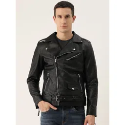Leather Retail Men Biker Jacket-picture-17