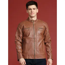 Leather Retail Men Lightweight Biker Jacket-picture-16