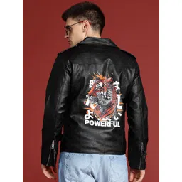 Leather Retail Men Lightweight Biker Jacket image 1