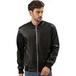leather retail Men Solid Regular Jacket(LRELADBP0001)-picture-19