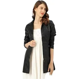 leather retail Women Faux Leather Regular Jacket (Black) LRLOBL1124-picture-14