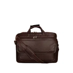 Leather World Brown Synthetic Medium Laptop Messenger Bag-picture-21