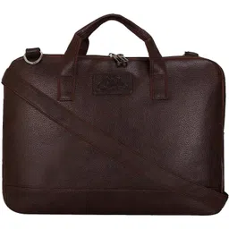 leather world Men & Women Brown Messenger Bag-picture-13