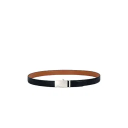 Leather World Men Black Textured Leather Formal Belt-picture-24