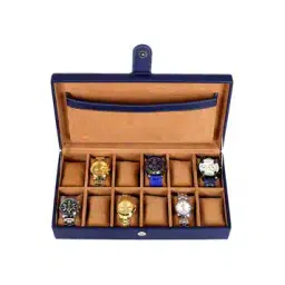 leather world Unisex 12 Slots Watch Organiser Box-picture-18