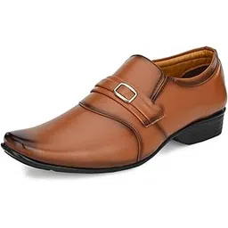 leatherkraft Formal Slip-On Shoes with Applique Detail-picture-49