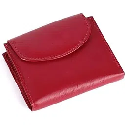 leatherstile Genuine Red Leather Ladies Purse | 9 Cards Slots | RFID Protection | 1 ID Slots | Women Purse with Button Closure-picture-19