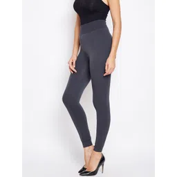 Lebami Women Grey Solid Thermal Bottoms image 5
