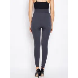 Lebami Women Grey Solid Thermal Bottoms image 3