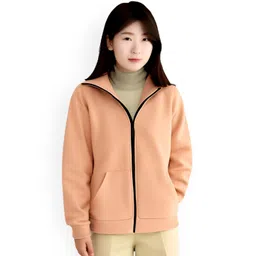 LECOWAR Women Hooded Solid Bomber Jacket-picture-32