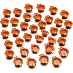 LED Water Sensor Diya Candle | Automatic Light-Up with Smart | Warm Orange Flameless LED Candle Diyas for Diwali, Pooja, Home & Temple Decoration | Reusable Electric Diya Lights (Pack of 12)-image-25