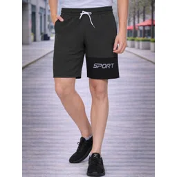 LEE BONEE Men Typography Colourblocked Running Sports Shorts-picture-18