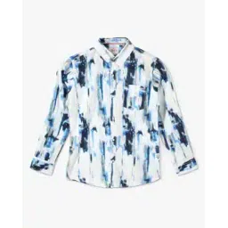 lee cooper Boys All-Over Print Slim Fit Shirt with Patch Pocket-picture-14