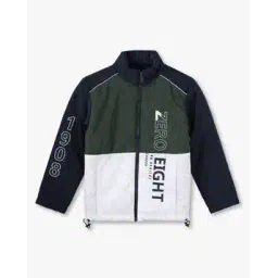 lee cooper Boys Colourblock Regular Fit Bomber Jacket-picture-33