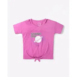 lee cooper Graphic Print T-shirt with Knot Accent-picture-27