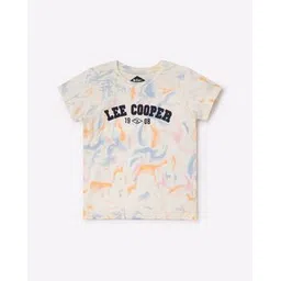 lee cooper Logo Print Round-Neck T-Shirt-picture-48
