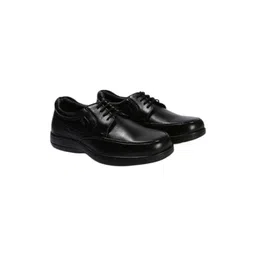Lee Cooper Men Black Round Toe Lace Up Leather Derby Formal Shoes-picture-40
