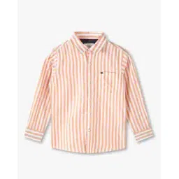 lee cooper Men Striped Slim Fit Shirt with Patch Pocket-picture-22