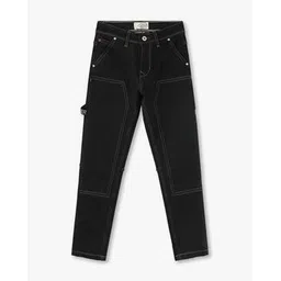 lee cooper Solid Carrot Fit Boys Jeans-picture-30