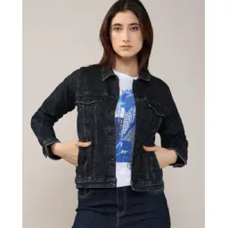 lee cooper Women Regular Fit Denim Jacket-picture-34