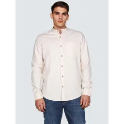 Lee Beige Regular Fit Plain Shirt-picture-35