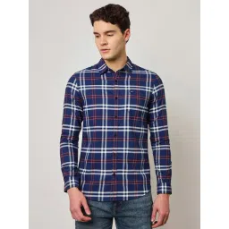 Lee Blue Slim Fit Check Shirt-picture-18