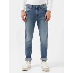 Lee Bruce Light Blue Skinny Fit Heavily Washed Jeans-picture-48