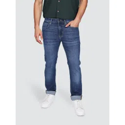 Lee Dark Indigo Slim Fit Solid Jeans-picture-47