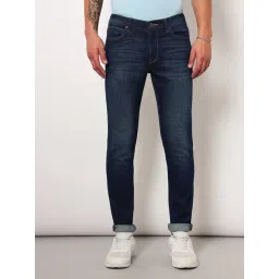 Lee Indigo Blue Cotton Skinny Fit Jeans-picture-18