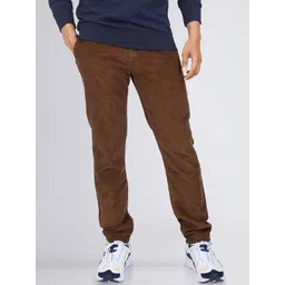 Lee Men Slim Fit Pleated Mid Rise Cotton Trousers-picture-33