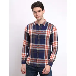 Lee Navy Slim Fit Check Shirt-picture-30