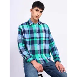 Lee Relaxed Checked Twill Cotton Casual Shirt-picture-29