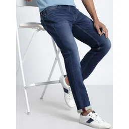 Lee Slim Fit Low Distress Light Fade Stretchable Jeans-picture-16