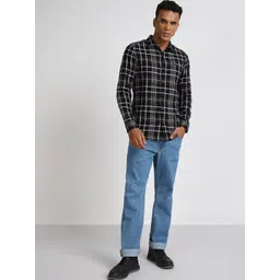Lee Slim Fit Tartan Checked Cotton Casual Shirt-picture-11