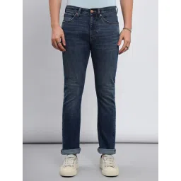 Lee Trenton Blue Comfort Fit Heavily Washed Jeans-picture-17