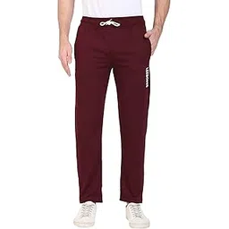 leebonee Mens Plus Size Solid Cotton Track Pant with Back Pocket Wine-picture-11
