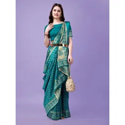 Leelavati Ethnic Motifs Zari Pure Silk Kanjeevaram Saree-picture-22