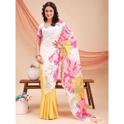 Leelavati Floral Printed Pure Chiffon Saree-picture-30