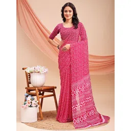 Leelavati Floral Printed Pure Chiffon Saree-picture-28