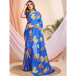 Leelavati Floral Pure Chiffon Saree-picture-34