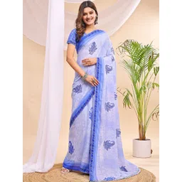 Leelavati Printed Paisley Pure Chiffon Saree-picture-30