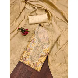 LeeliPeeri Designer Embellished Organza Unstitched Dress Material-picture-21