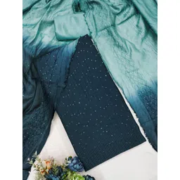 LeeliPeeri Designer Embellished Sequinned Chanderi Unstitched Dress Material-picture-25