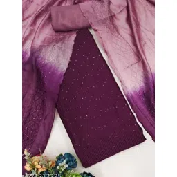 LeeliPeeri Designer Embellished Sequinned Chanderi Unstitched Dress Material-picture-29